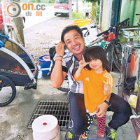 Marco與女兒早前踩單車遊台灣11天，成就了一場浪漫之旅。