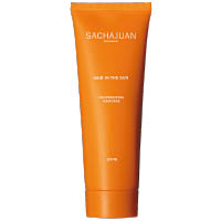 SACHAJUAN防曬抗熱造型護髮霜SPF $180/125ml（H） <br>採用海洋絲柔科技，即使濕水後仍能阻隔UV，於陽光下保護頭髮及髮色；亦可用作輕盈造型乳霜，讓你於享受戶外活動之時，仍能保持造型魅力。