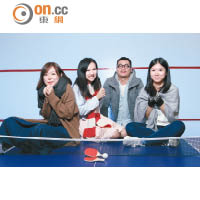 （左起）陳淬清（Sarene Chan）、何博欣（Vivian Ho）超載舞步（Overloaddance）、蘇瑋琳（So Wai Lam）