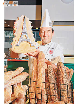 Dominique Genty來自法國，希望藉是次合作將「麵包即生命」的文化宣揚開去。