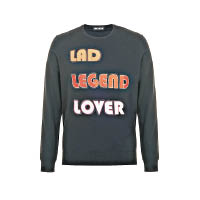 「LAD LEGEND LOVER〕黑色繡字衞衣 $2,360