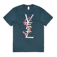 黑×紅×金色惡搞名牌Logo Tee $580