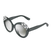 JIMMY CHOO黑色膠框綴水晶太陽眼鏡 $3,740（G）