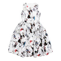 KAZUER白色小狗圖案連身裙 $3,500（F）