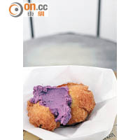 配上紫薯蓉的沖繩笑口棗甜至極點，￥130（約HK$8）。