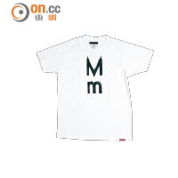 Kletters黑白色大細階M字Tee $189（F）