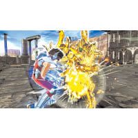 VS對戰模式中，玩家可實現不同戰鬥，如獅子座神聖衣艾奧尼迎戰新生青銅天馬座星矢。