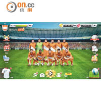 遊戲採用繁體中文介面，並以原創球隊作賽。