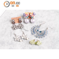 梭編織出的花紋非常精緻，最適合製作耳環、項鏈及手鏈等飾物。