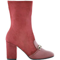 Ruxia磚紅色麖皮短靴 $2,700