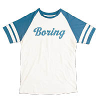 Poler藍白色「Boring」Tee $750（C）
