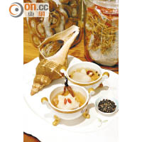 一碗清甜的淮杞響螺燉竹絲雞湯，已盡顯玥龍軒的水準。