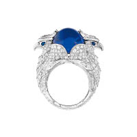 Aigle de Jodhpur白金坦桑尼亞石、藍寶石、鑽石戒指 未定價