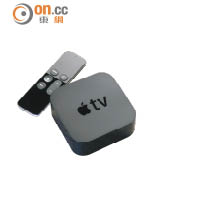 新Apple TV（第4代）機身較之前厚。<br>售價：$1,148（32GB）、$1,588（64GB）