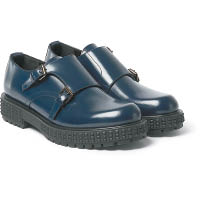 VALENTINO深藍色Monk Strap皮鞋 約$6,079