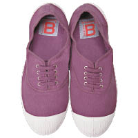 Bensimon Prune色Lacet帆布鞋 $390（B）