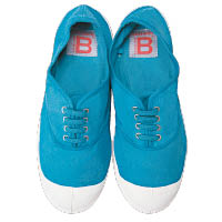 Bensimon Turquoise色Lacet帆布鞋 $390（B）