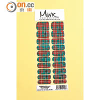 MINX Tartan 格紋美甲貼（連手部護理） $480（A）