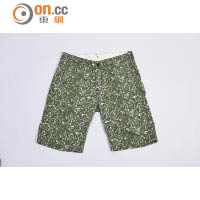 Timberland綠色<br>迷彩短褲 $850（E）