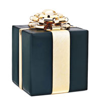 Kate Spade禮物盒形 Clutch $3,600（E） <br>禮物盒形設計，充滿玩味，襯前衞派對服夠突出。