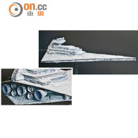 全長26吋的Star Destroyer，經過重新上色及改裝，令戰艦透出絲絲藍光。