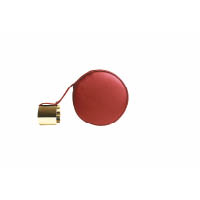PERRIN PARIS紅色皮革圓形連金屬手鈪手提包 $9,300（F）