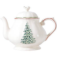 入得廚房<br>法國名牌Gien推出的瓷器茶壺，壺上印有掛雪的聖誕樹，配搭手繪的紅線設計，滿載藝術色彩。$3,730（c）