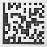 《Coded Not for Sale》以瓷磚拼成一組QR Code，為「Not for Sale」加密。（估價$12萬~$18萬）