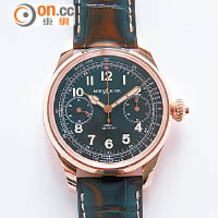 Montblanc 1858系列測速計時玫瑰金腕錶 $243,000