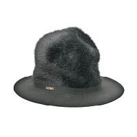 SuperDuper 黑色兔毛Mountain Hat $2,290（B）