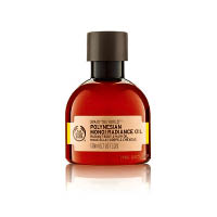 THE BODY SHOP波里尼西亞全效潤膚油 $259/170ml（B）<br>蘊含來自波里尼西亞的Monoi Oil，並融合來自公平社群貿易的椰子油及提亞蕾花。沐浴後，取適量按摩肌膚，亦可用於乾燥的髮絲上作深層修護。