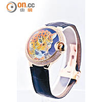 Ballon Bleu de Cartier珐琅珠粒工藝美洲豹裝飾腕錶 限量30枚 $131萬