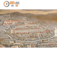 地圖反映了當時的耶路撒冷城，在人心中有「世界中心」的地位。