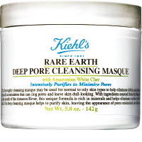 Kiehl’s亞瑪遜白泥毛孔深層清潔面膜 $265/142g（H）<br>有效清除肌膚表面的污垢及毒素，用後肌膚變得細緻，毛孔明顯收細。