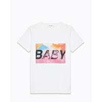 For Her <br>Saint Laurent白色BABY Tee $2,290（H）