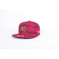 NY字樣紅色迷彩59FIFTY Cap帽 $399