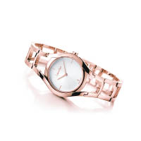 Calvin Klein class PVD鍍玫瑰金配銀白色錶盤腕錶 $2,400