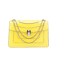 SERPENTI Forever黃色小牛皮Flap Cover Bag $17,300