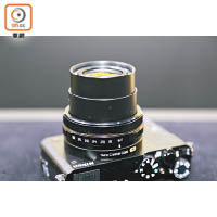 DL18-50 f/1.8-2.8提供18mm超廣角焦段，鏡頭加入Nano Crystal Coat塗膜。
