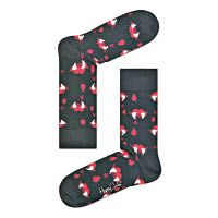 Happy Socks×Robert Rodriguez黑紅色獠牙圖案短襪 $140