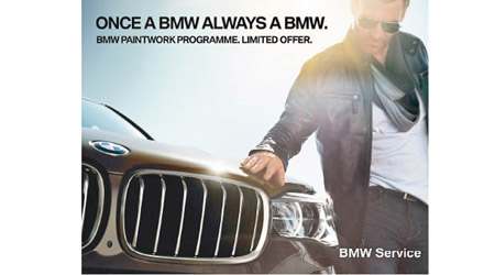 BMW原廠噴漆服務採用原廠BMW ColorSystem，符合環保標準的水溶油，配以BMW原廠的噴、焗漆工序，並用上原廠零件及配件。