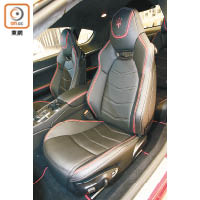 電動前座具備Comfort Pack功能，可多角度調校及控制溫度。