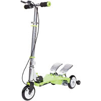 Dual Pedal Scooter<br>主要為小朋友而設計，踏板後方備有兩塊小踏板，兩腳好似踏步機咁狂踩提供動力。