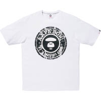 白色經典猿人頭像「Moon Face Logo」Tee $429