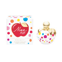 NINA RICCI Nina POP限量淡香水 $750/80ml（A）<br>兩面花香主調配以香甜蘋果拖肥糖香氣，再與清新的柑橘氣息融合，充滿性感誘惑；最後在淡淡的麝香木味點綴下，展現出一分感性的女性氣息。