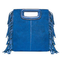 鮮藍色流蘇麖皮M Bag $2,590
