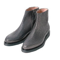 黑×銀色裂紋短靴 $6,700