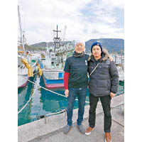 宗像屋老闆Meter Chan（右）與當地漁民熟稔，漁民會把當日的魚獲以空運方式直送到餐廳，由於少了批發商一重，新鮮之餘質素也更上乘。