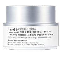 belif高效水凝亮白面霜  $420/50ml（E）<br>蘊含高濃度的水溶性維他命B3，能抑制黑色素形成，亮白肌膚。透明質酸成分能形成肌膚鎖水膜，防止水分流失。