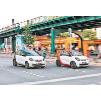 smart forfour及smart fortwo